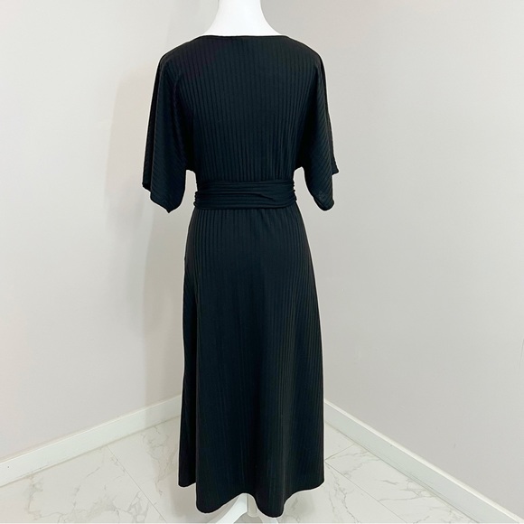 Rolla Coster Plunging Black Wrap Dress with
Flutter Sleeve Size: L - Picture 8 of 16